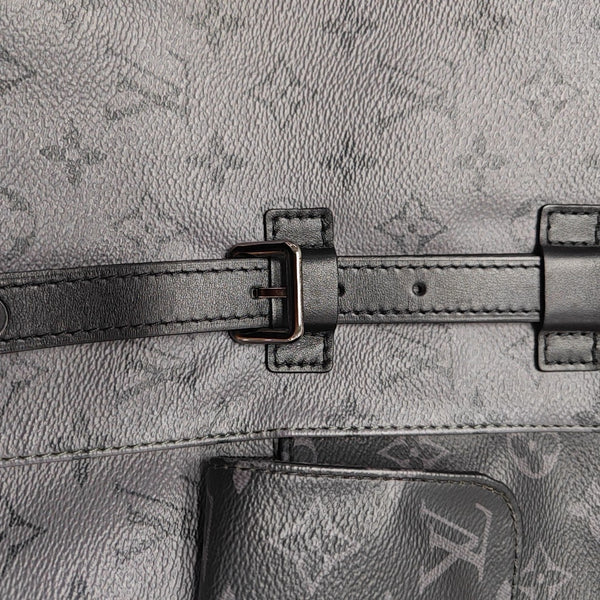 CHRISTOPHER MM Monogram Coated Canvas Gray