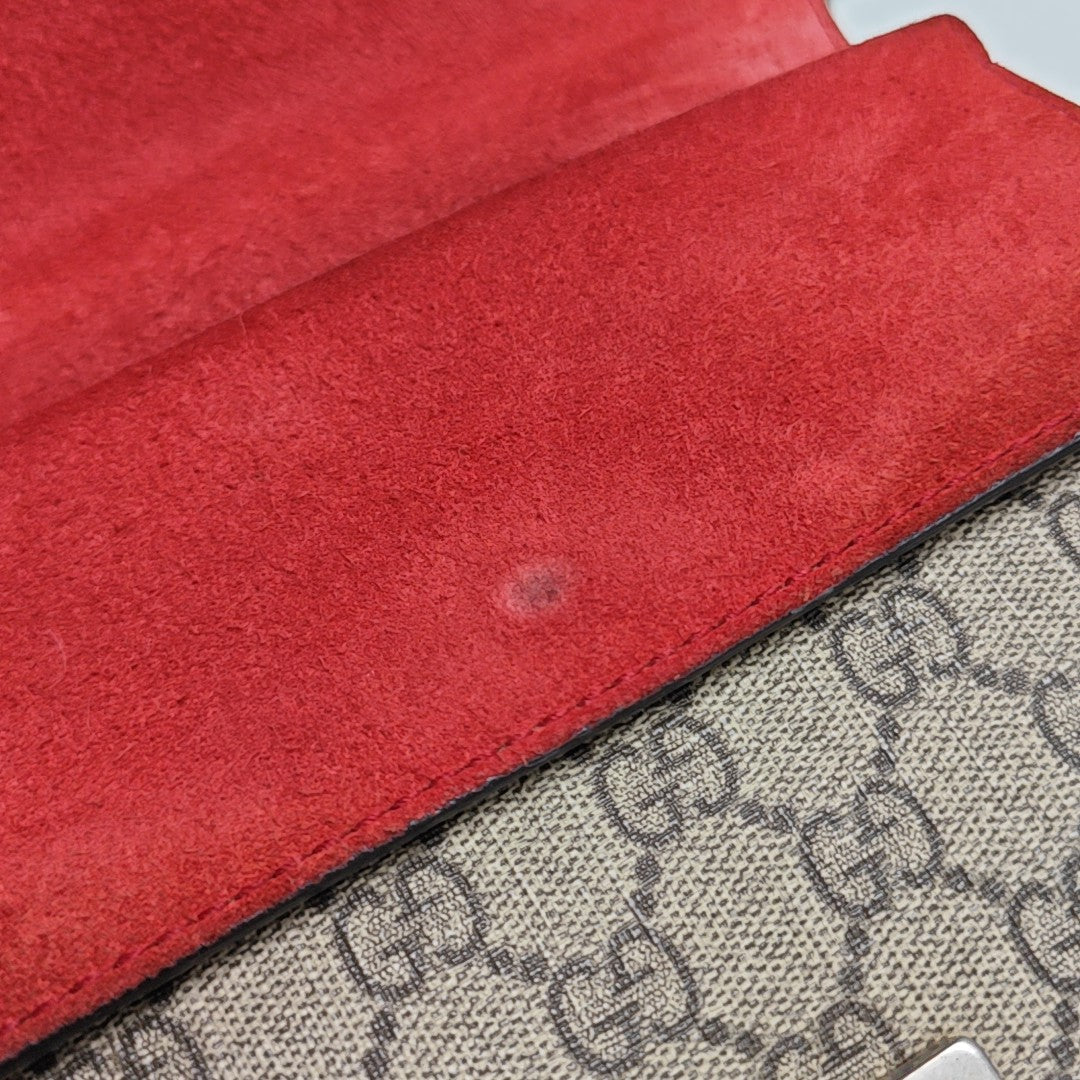 Dionysus Mini Monogram Coated Canvas Beige