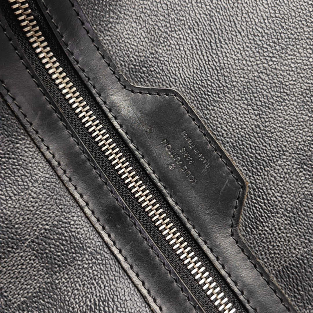 Damier Graphite Coated Canvas Crossbody Bag Gray