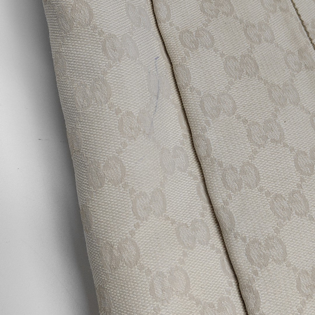 Monogram Canvas Shoulder Bag White