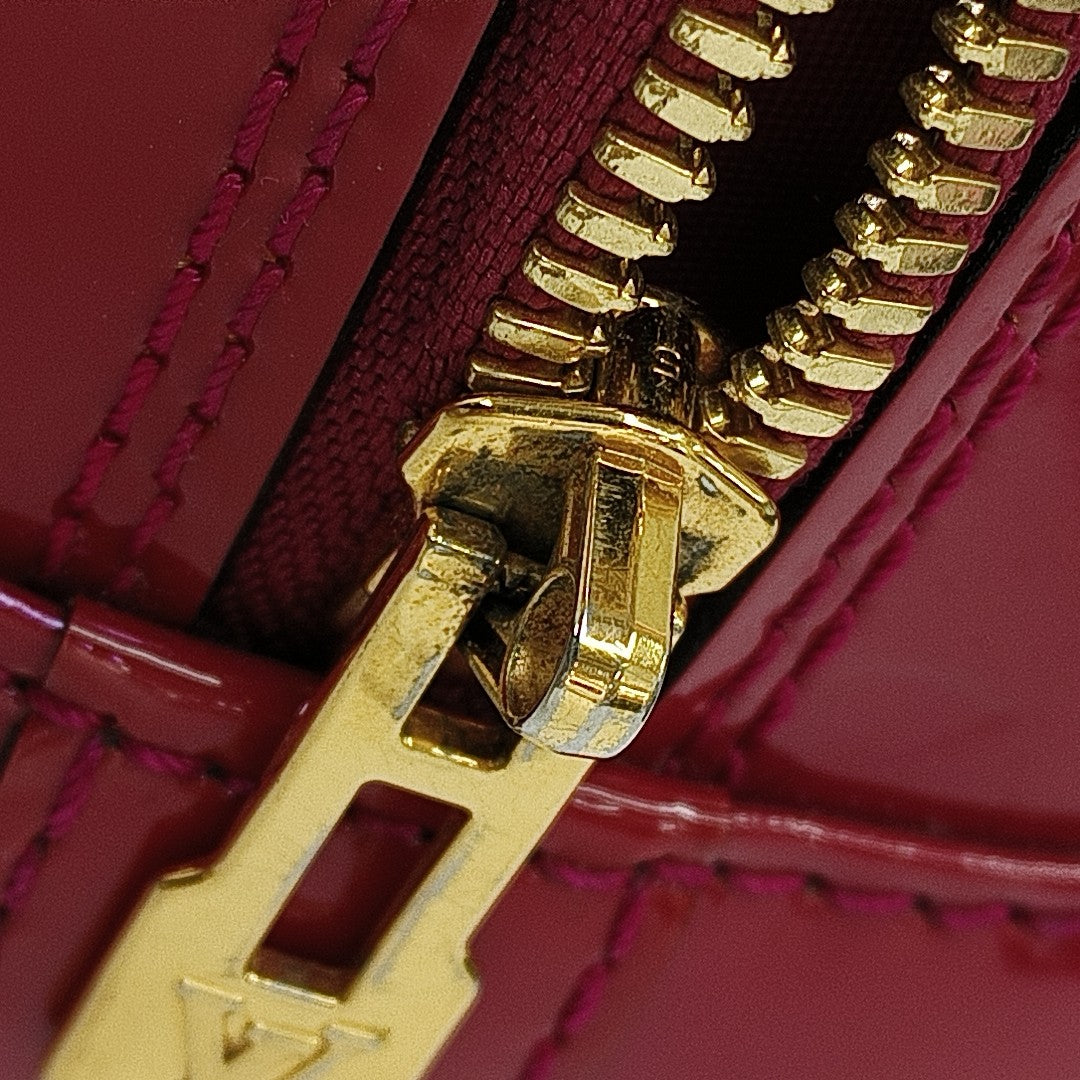 ALMA BB Monogram Patent Leather Red
