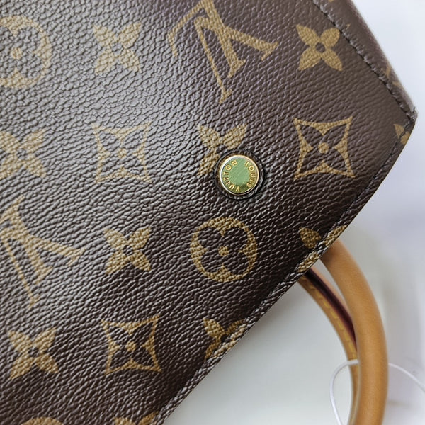 MONTAIGNE BB Monogram Coated Canvas Brown