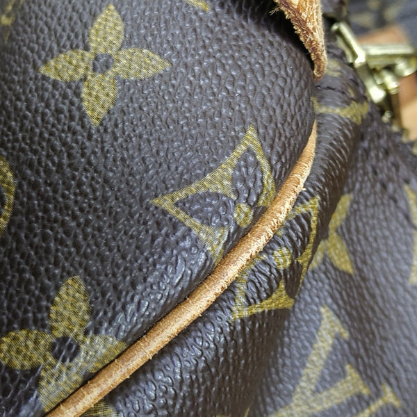 SAC SOUPLE 55 Monogram Coated Canvas Brown