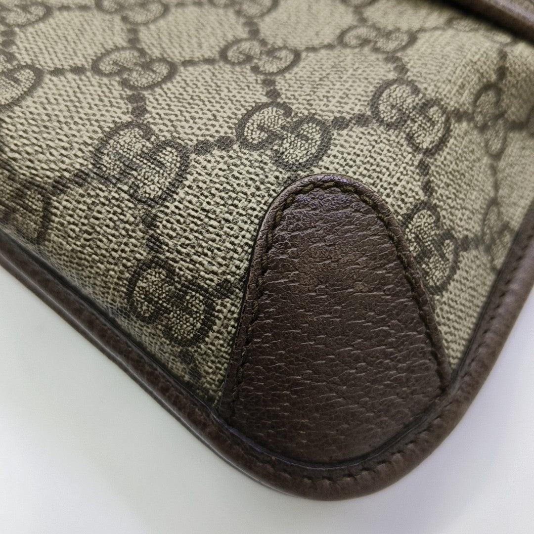 Neo Vintage Large Monogram Coated Canvas Brown