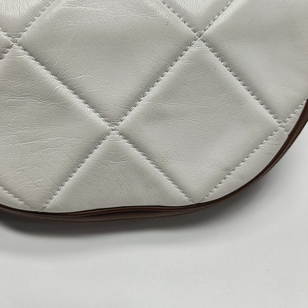 Olympia Mini Quilted Lambskin White
