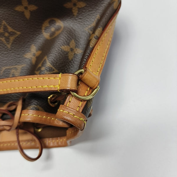 NÉONOÉ Nano Monogram Coated Canvas Brown