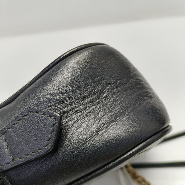 GG Marmont Mini Quilted Calfskin Black