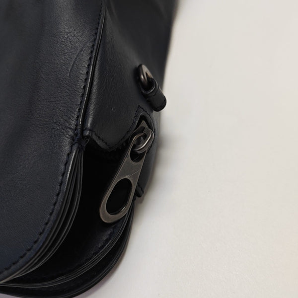 Calfskin Shoulder Bag Blue