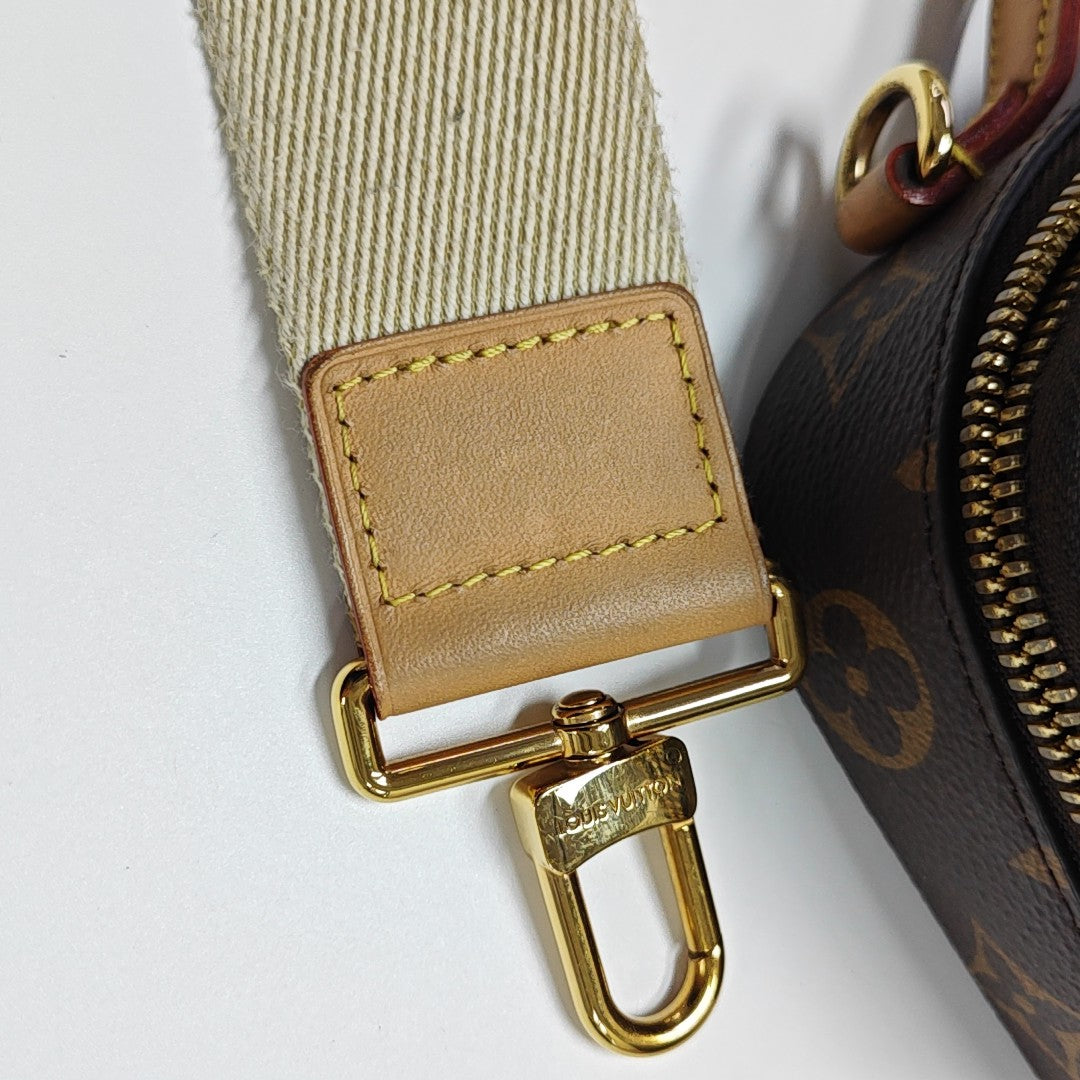 UTILITY Monogram Coated Canvas Brown