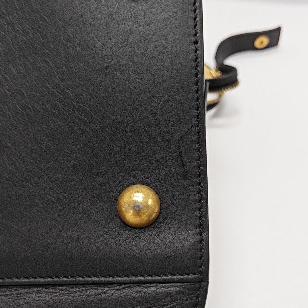 CHYC Y LIGNE Medium Calfskin Black