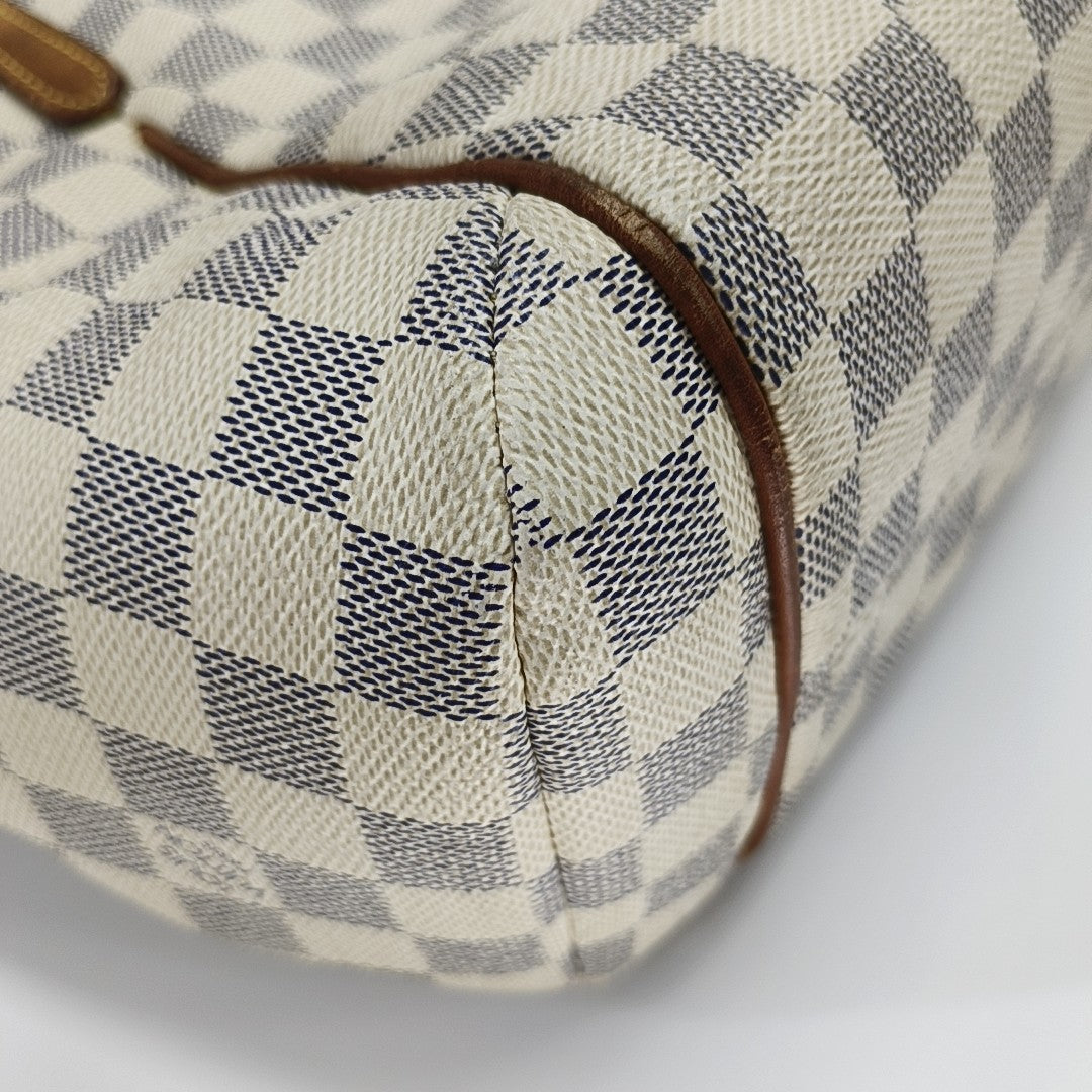 TOTALLY Damier Azur Coated Canvas White