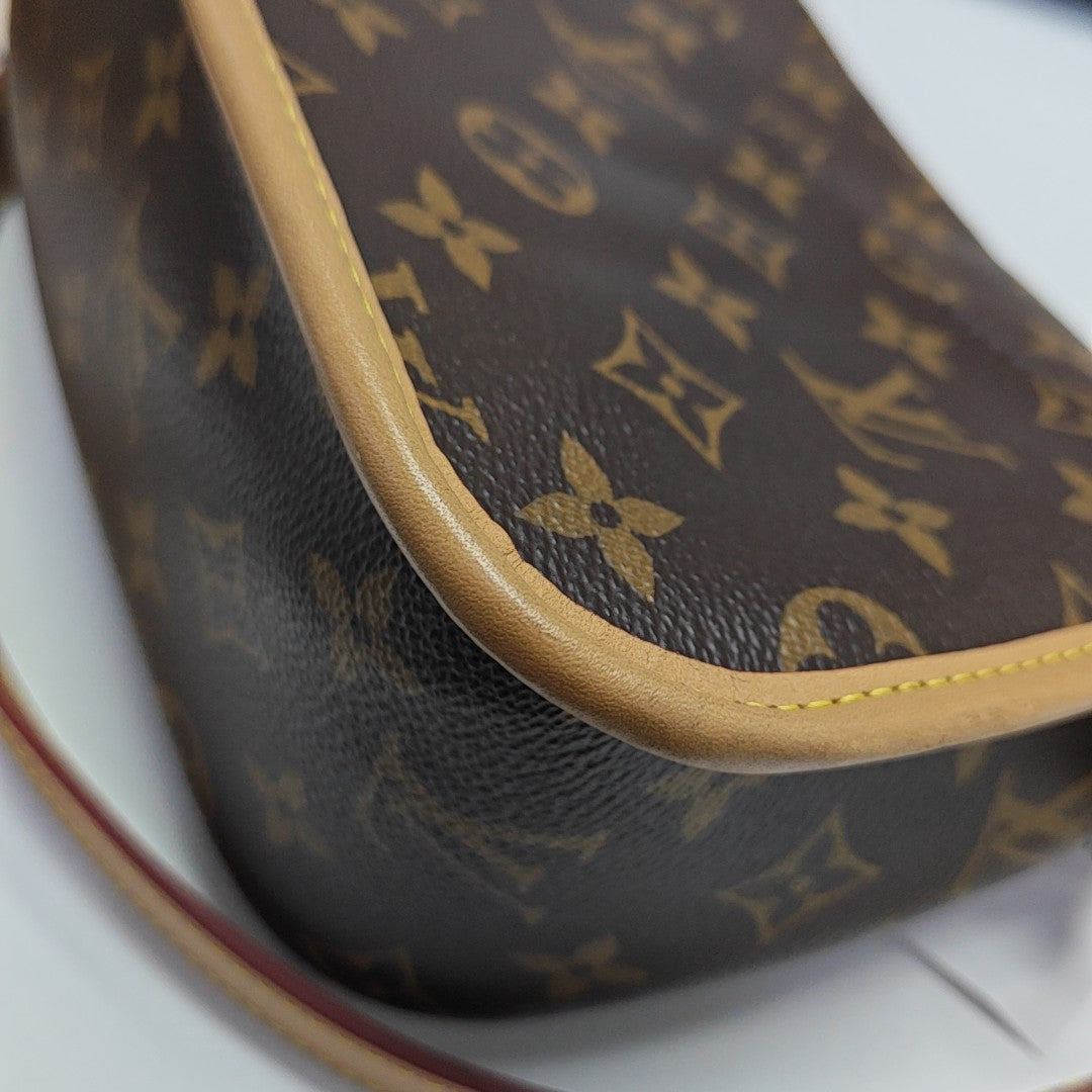 DIANE Monogram Coated Canvas Brown