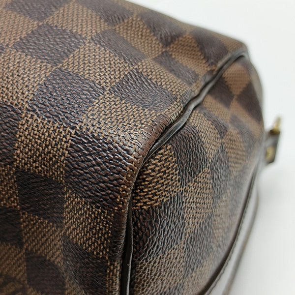 SPEEDY 25 Damier Ebene Coated Canvas Brown