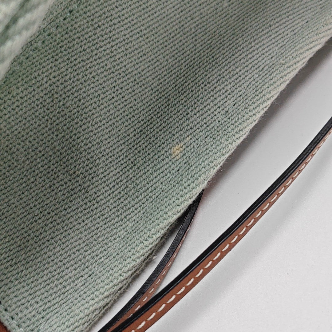 Cushion Small Canvas Green