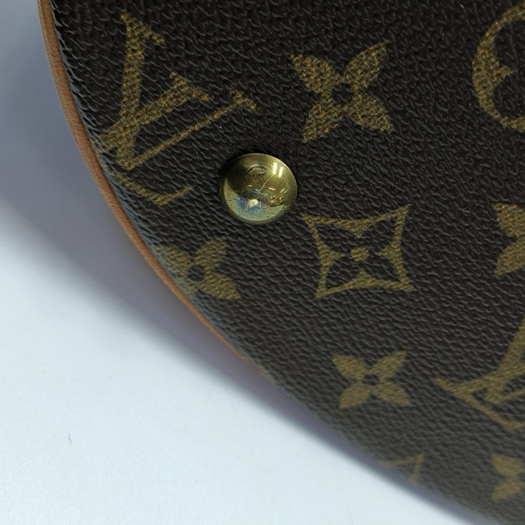 BUCKET PM Monogram Coated Canvas Brown