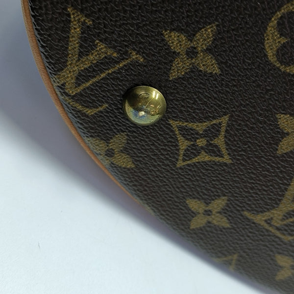 BUCKET PM Monogram Coated Canvas Brown