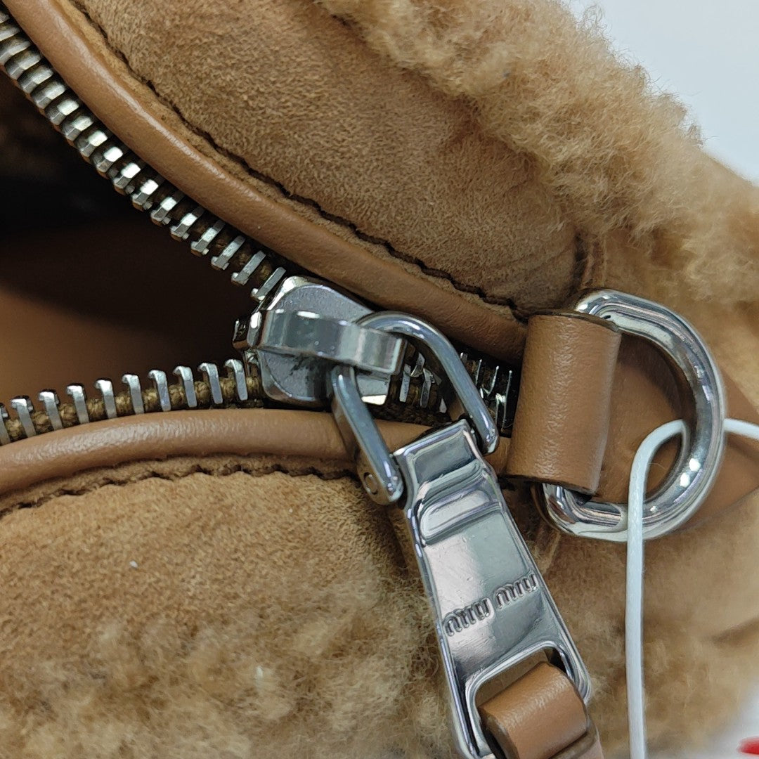 Suede Shoulder Bag Brown