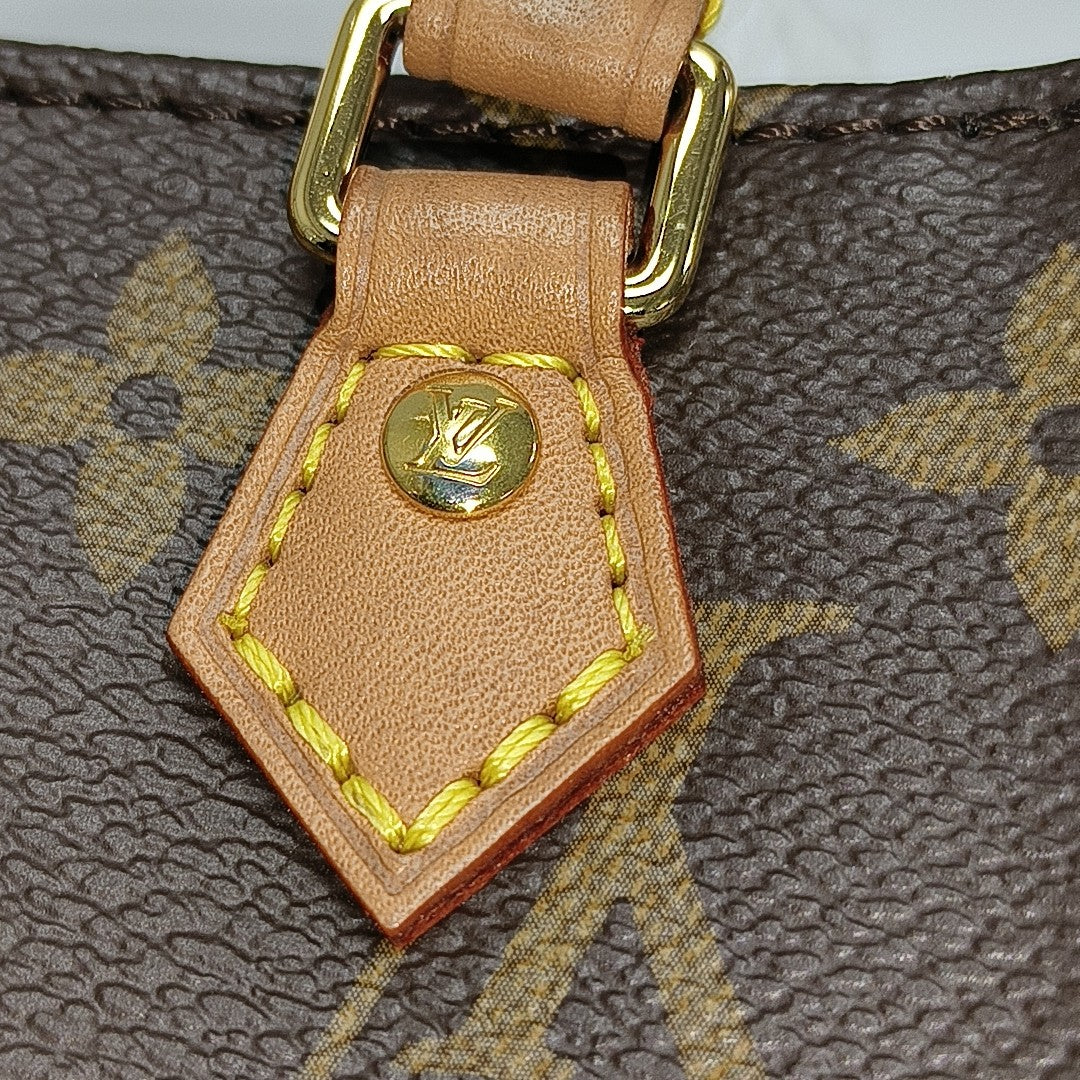 SAC PLAT Mini Monogram Coated Canvas Brown