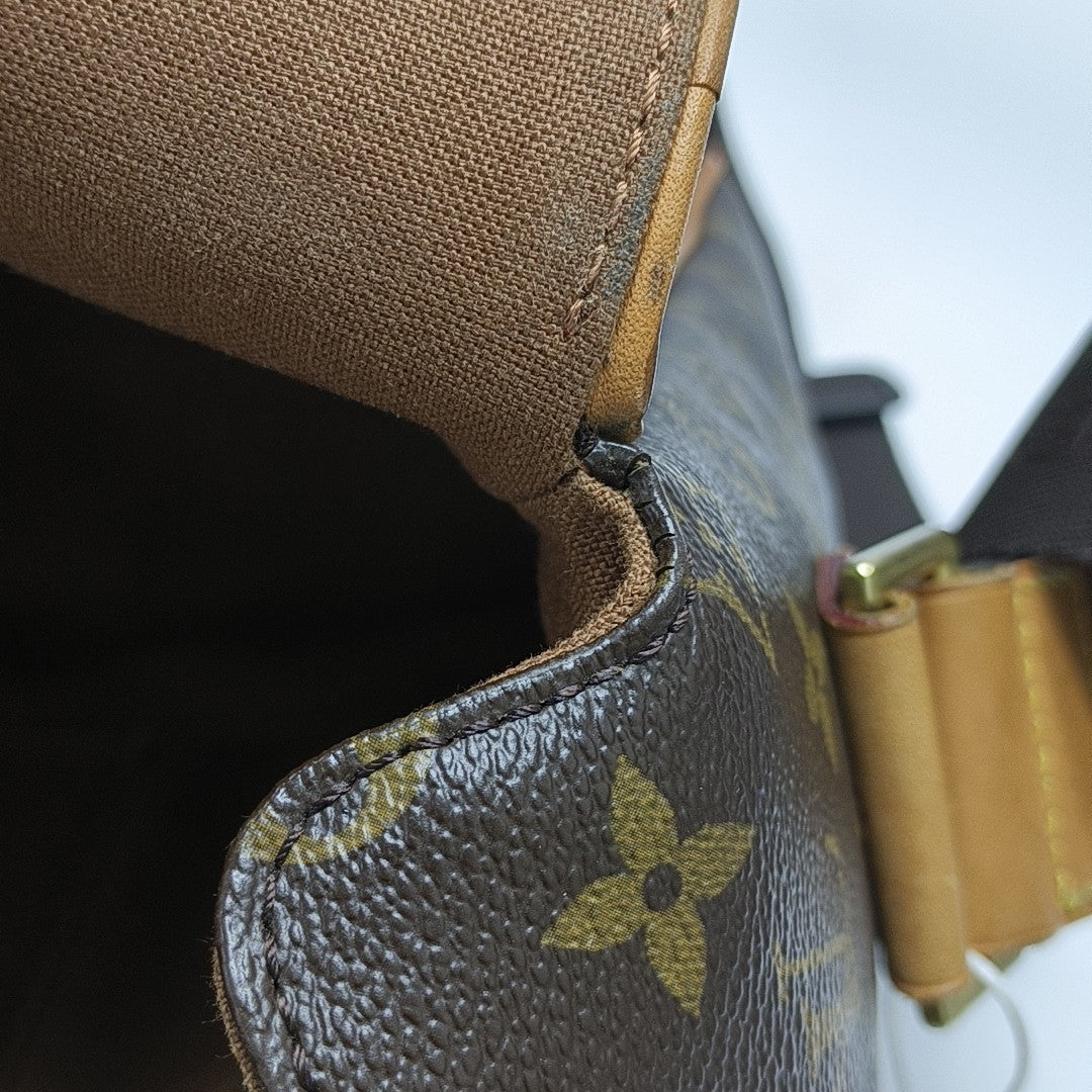 VALMY Monogram Coated Canvas Brown