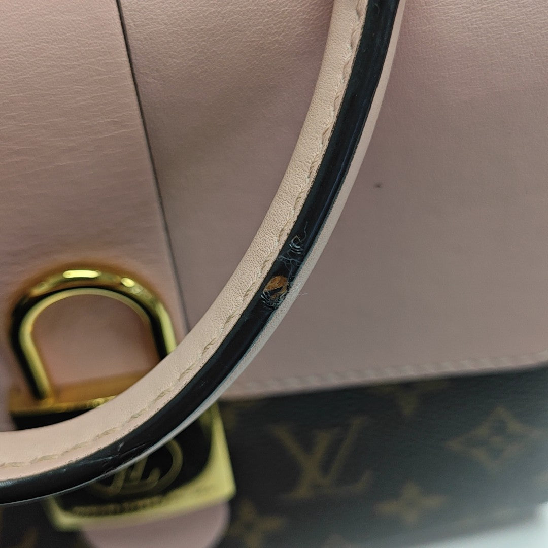 LOCKY BB Monogram Coated Canvas Pink