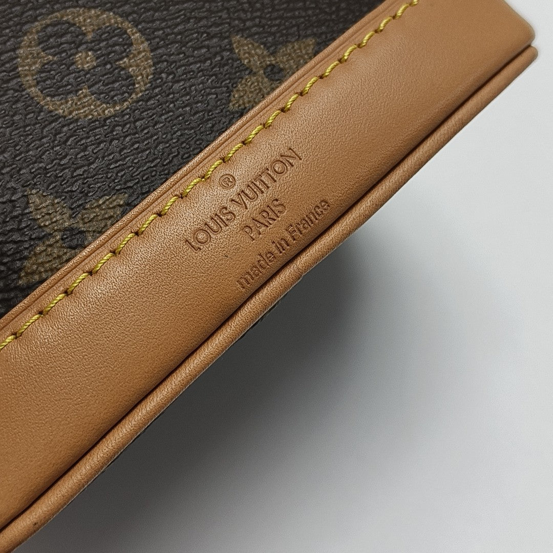 NOÉ Nano Monogram Coated Canvas Brown
