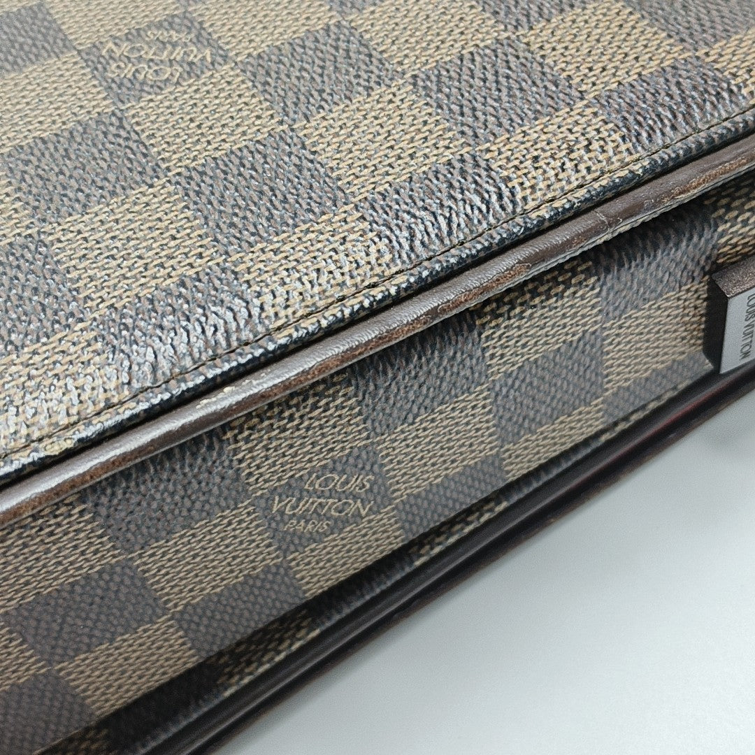 TRIBECA Damier Ebene Coated Canvas Brown