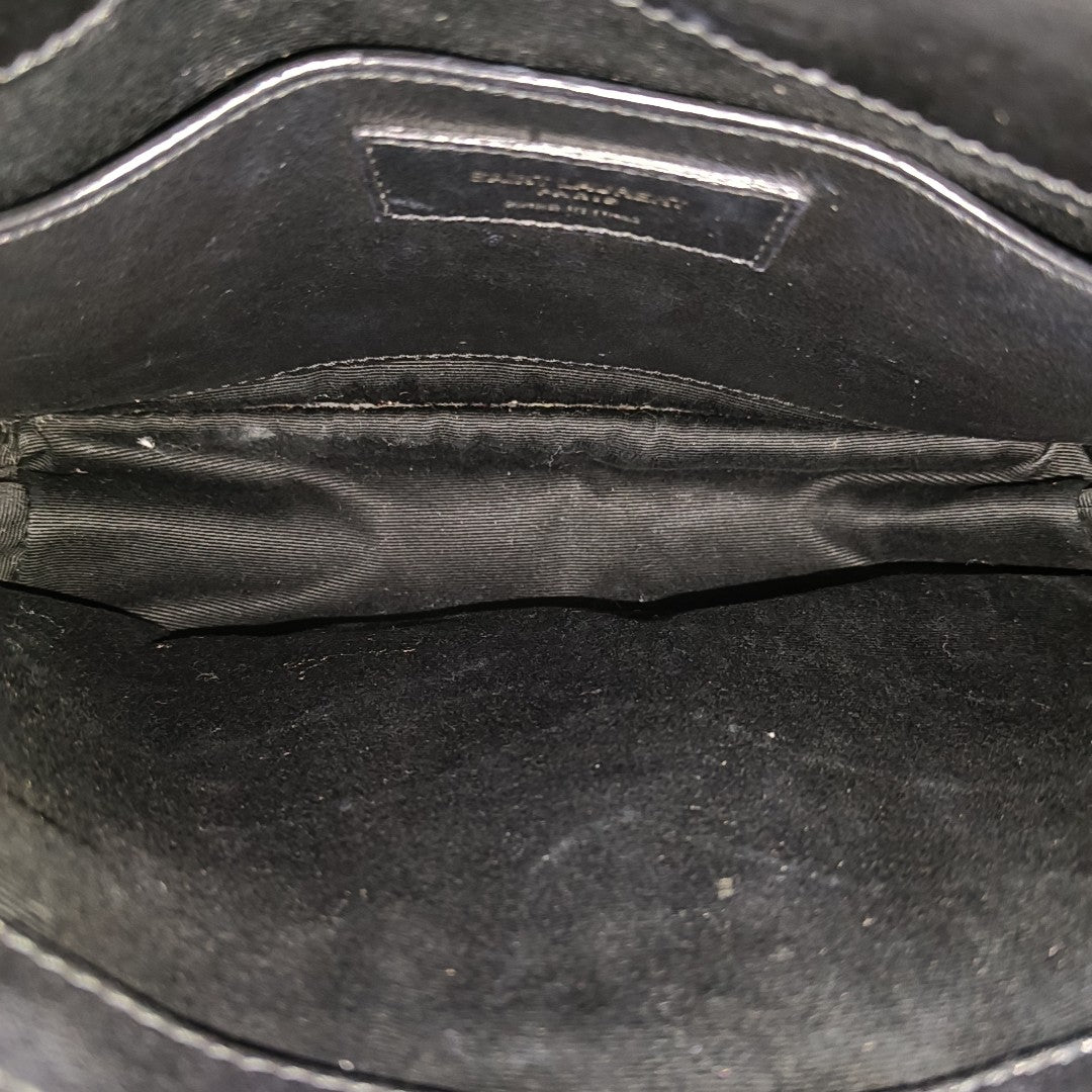 NIKI Small Chevron Calfskin Black