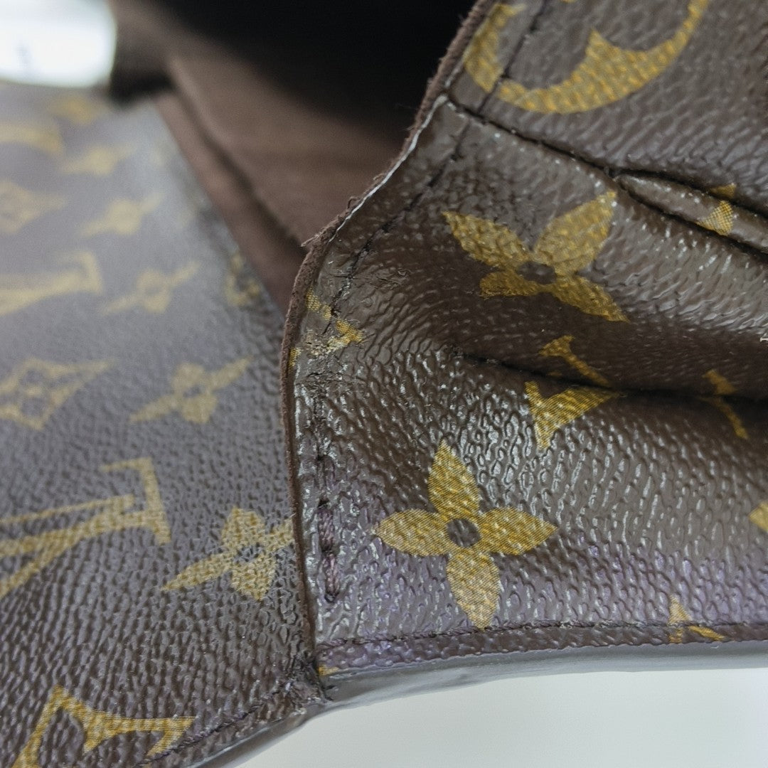 MÉTIS MM Monogram Coated Canvas Brown