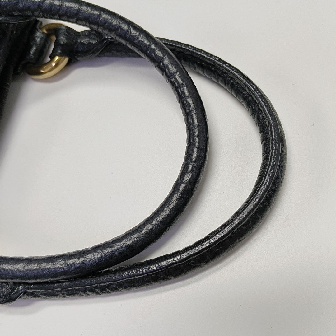 NEO CABBY Monogram Denim Black