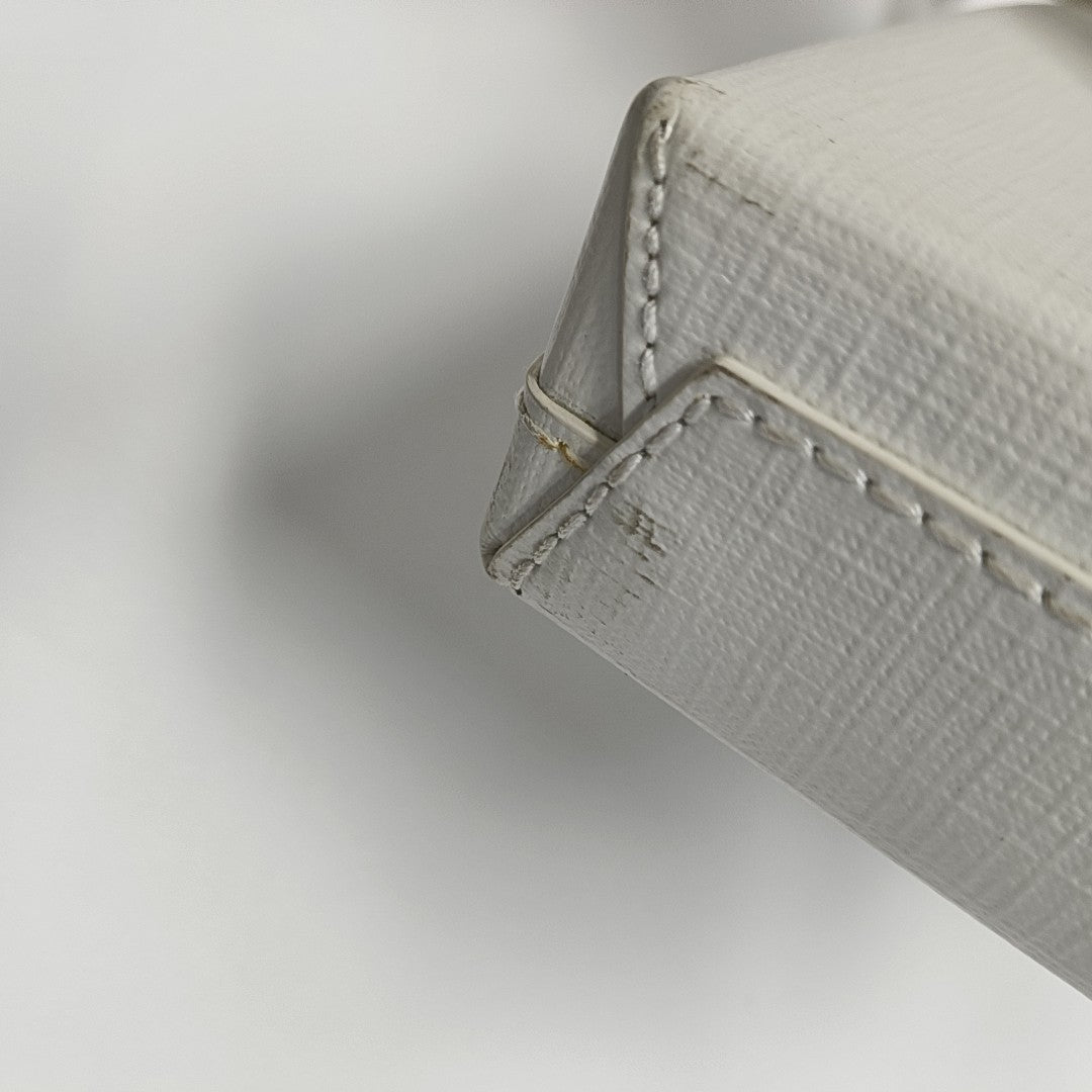 Shopping Bag Calfskin White