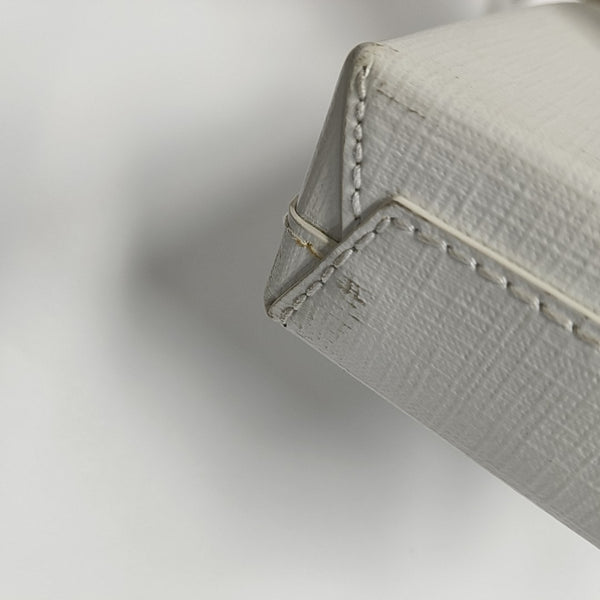 Shopping Bag Calfskin White