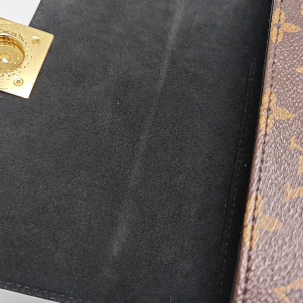 LOCKY BB Monogram Coated Canvas Brown