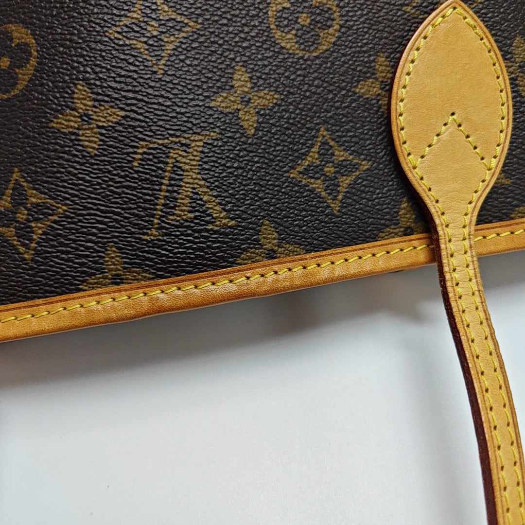 NEVERFULL PM Monogram Coated Canvas Brown