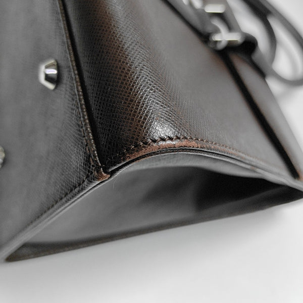 Calfskin Shoulder Bag Brown