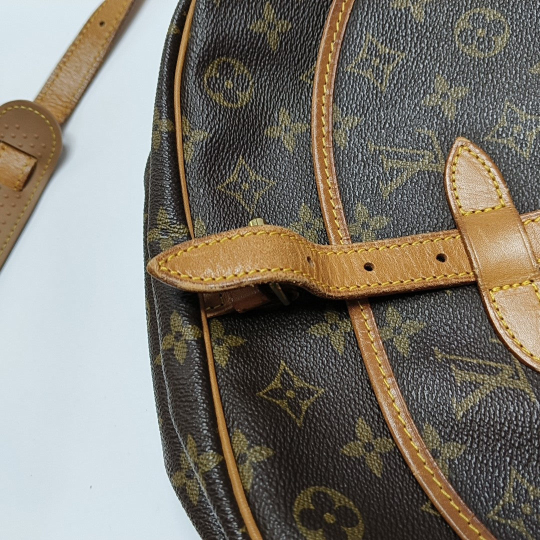 SAUMUR Monogram Coated Canvas Brown