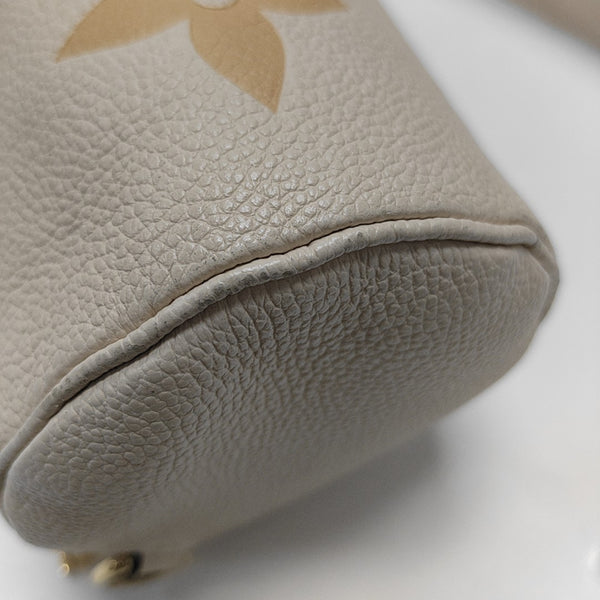 PAPILLON BB Monogram Calfskin Beige