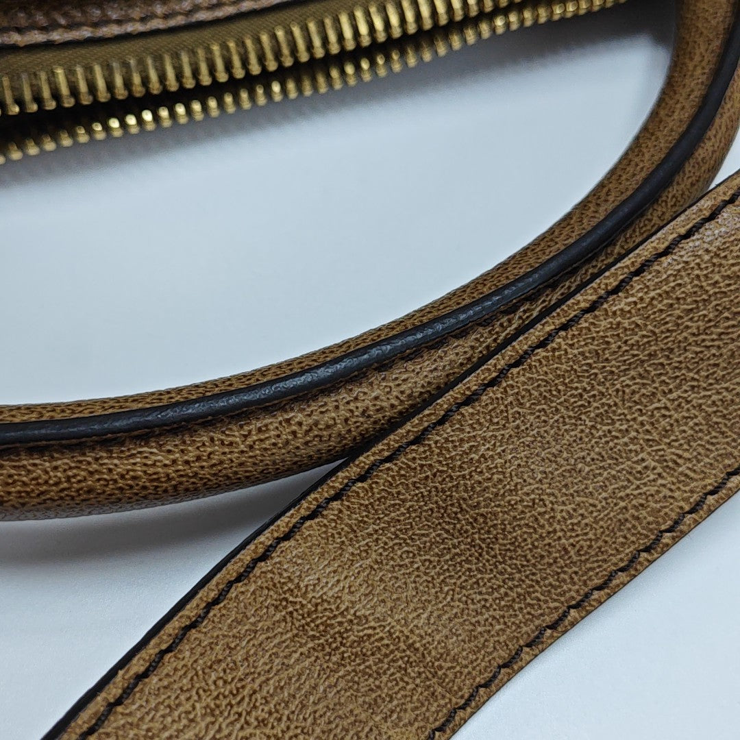 Calfskin Shoulder Bag Brown