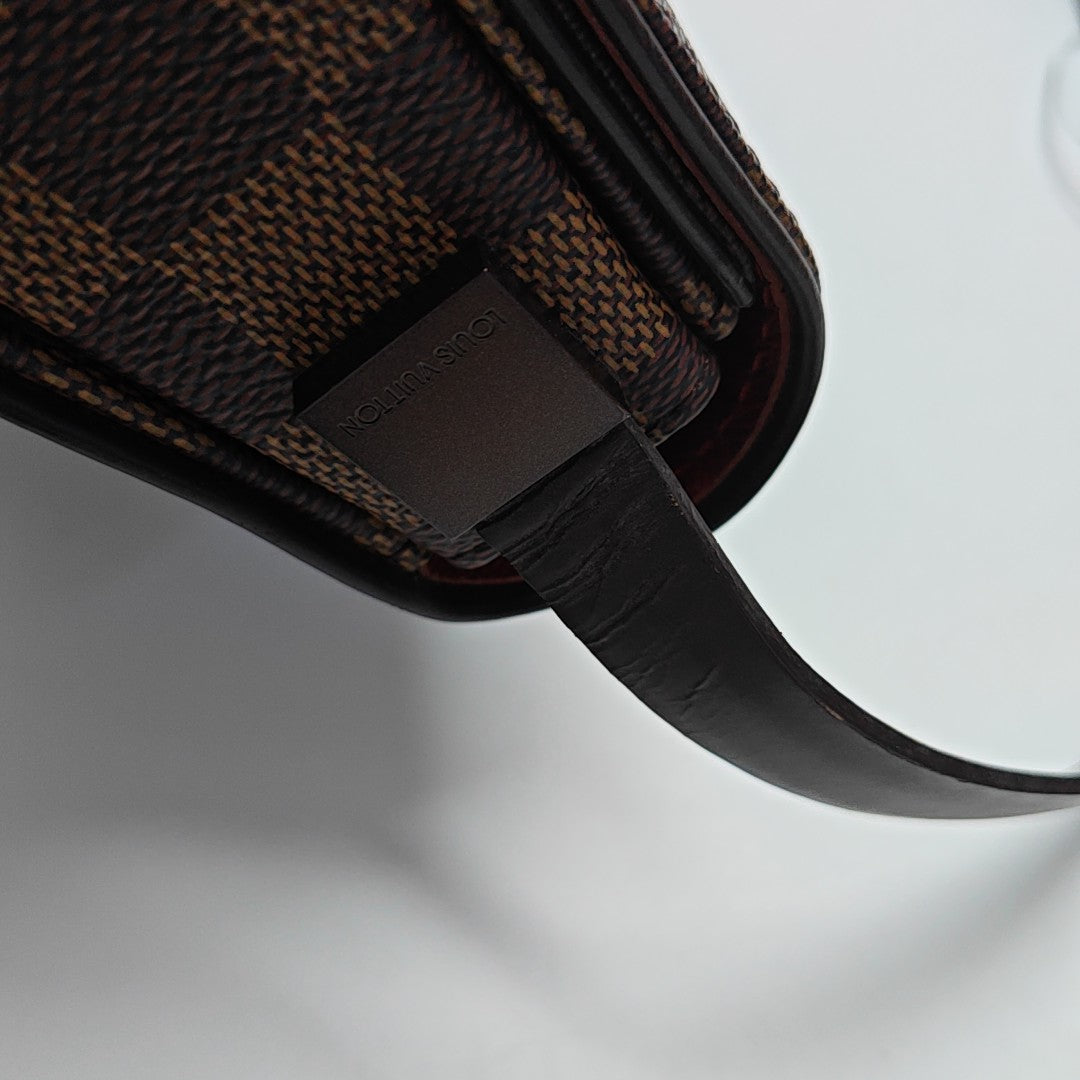 TRIBECA Damier Ebene Coated Canvas Brown