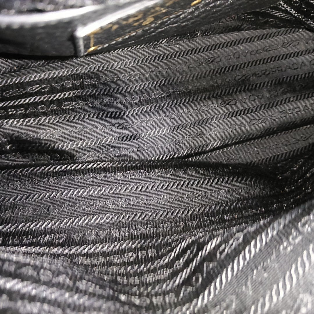 Calfskin Shoulder Bag Black