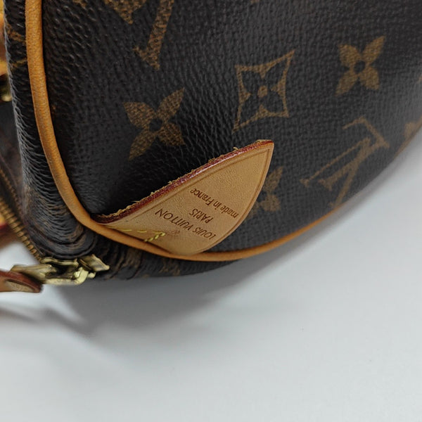 SPEEDY 25 Monogram Coated Canvas Brown