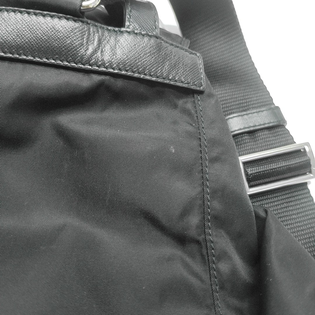 Nylon Backpack Black