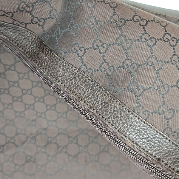Monogram Nylon Shoulder Bag Brown