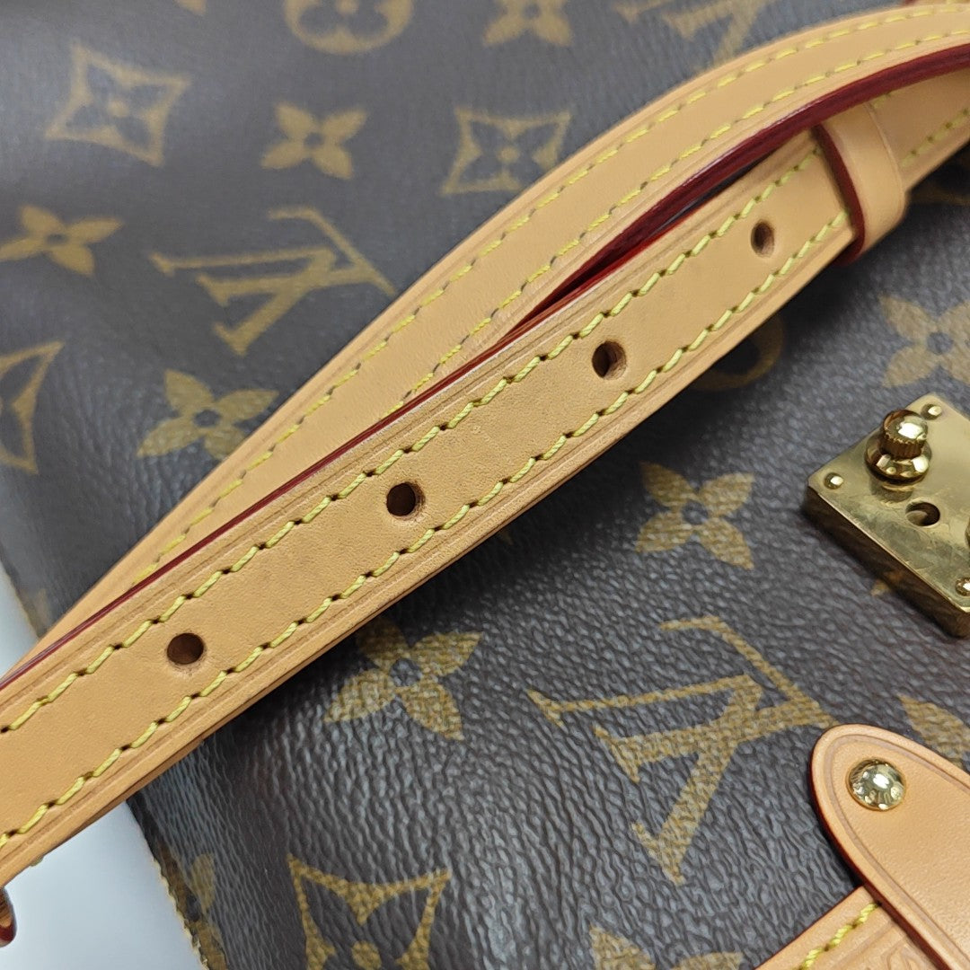SIDE TRUNK MM Monogram Coated Canvas Brown