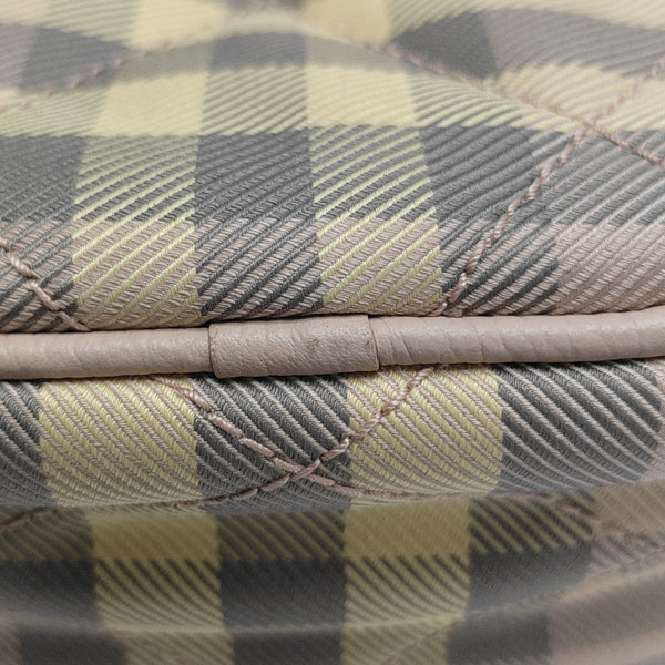 Quilted Canvas Shoulder Bag Pink