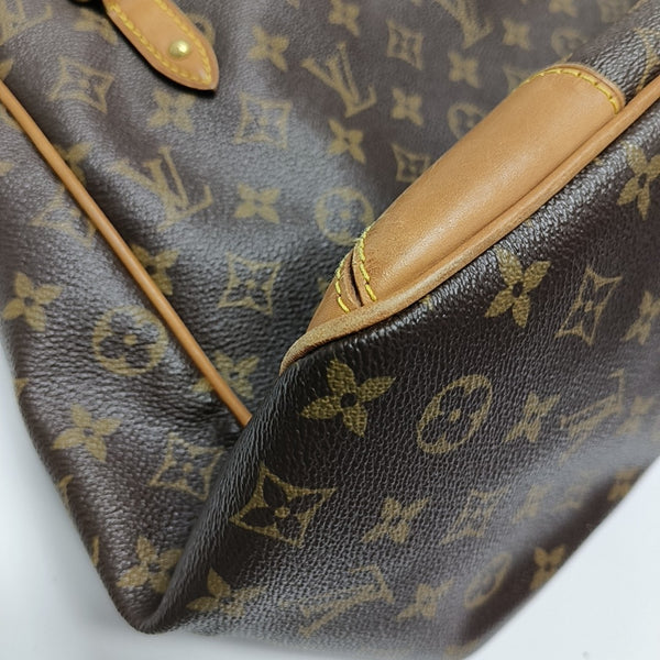 ESTRELA MM Monogram Coated Canvas Brown