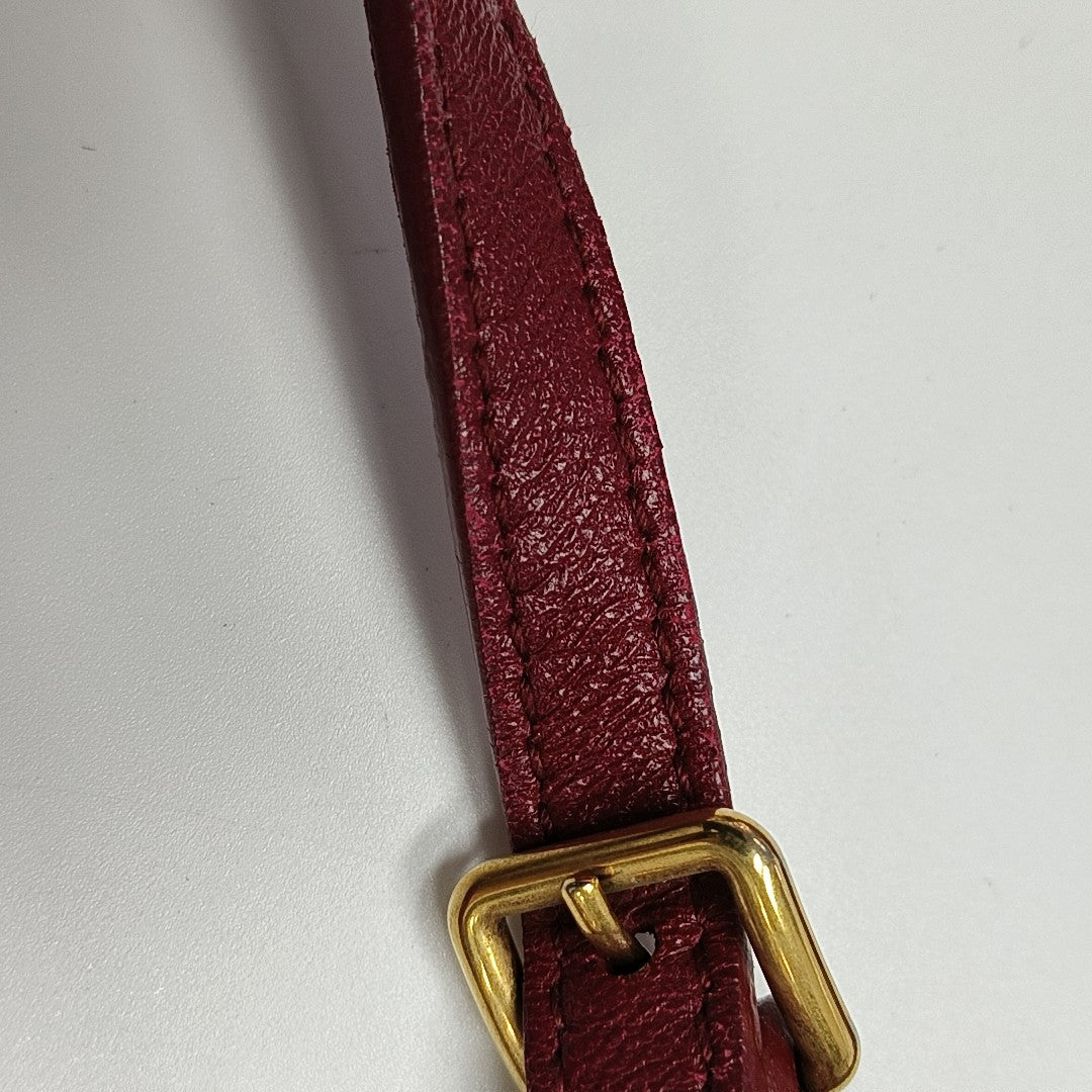 Quilted Lambskin Crossbody Bag Red