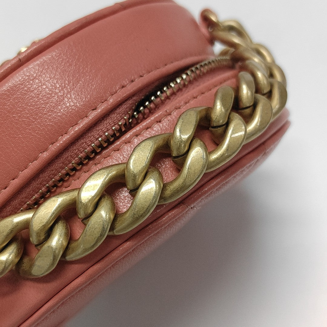 CHANEL 19 Small Quilted Lambskin Pink