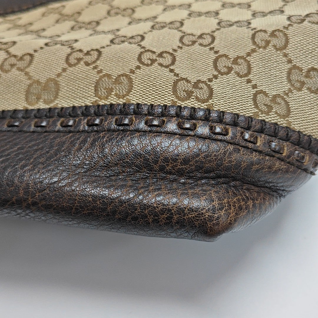 Monogram Canvas Tote Bag Beige