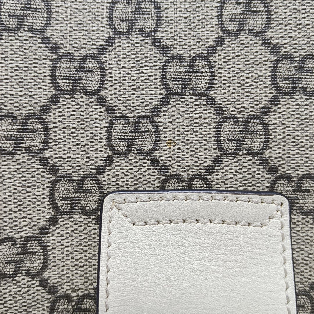 Padlock Small Monogram Coated Canvas Beige