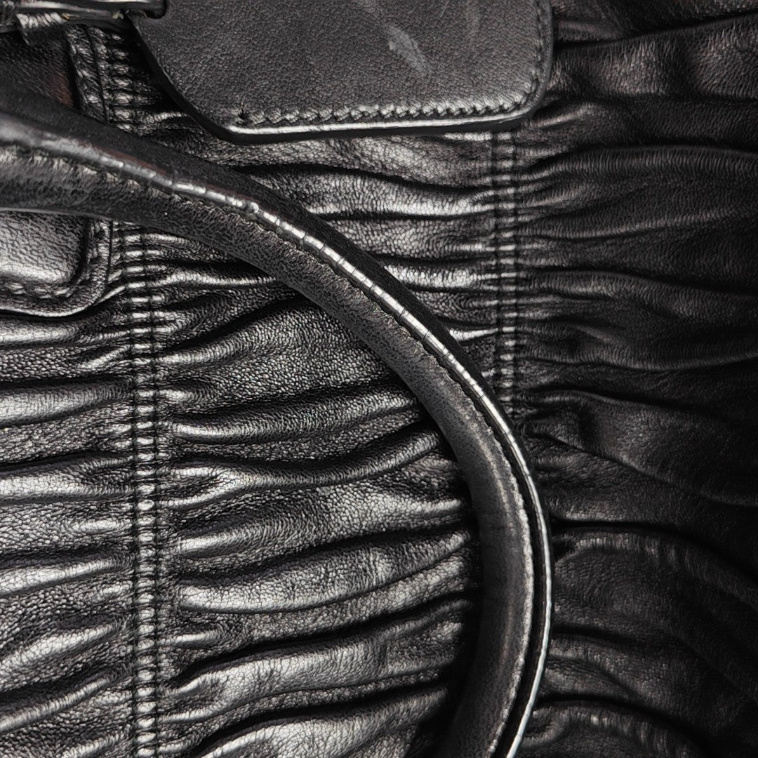 Quilted Lambskin Tote Bag Black